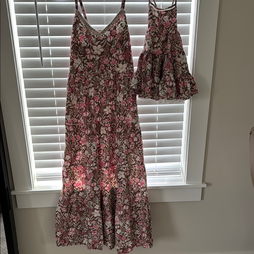Mommy and Me Floral Maxi Dresses